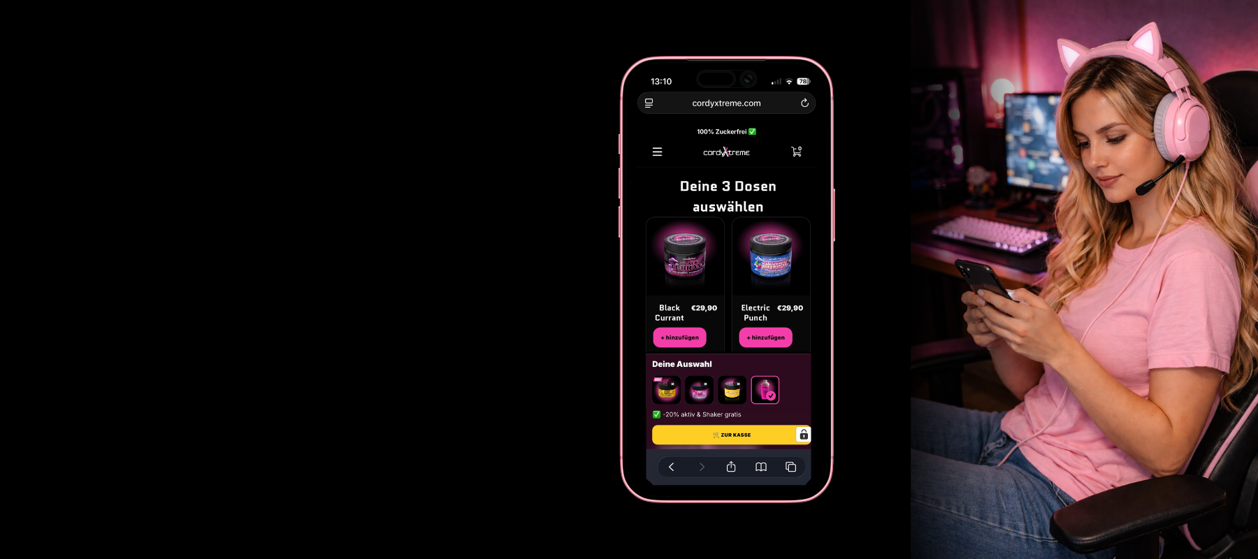 STELL DEINEN MIX
ZUSAMMEN &
SPAR DIR -20%